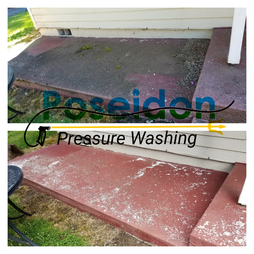 Pressure washing gutter cleaning