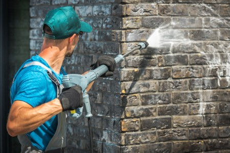 Pressure washing and rain
